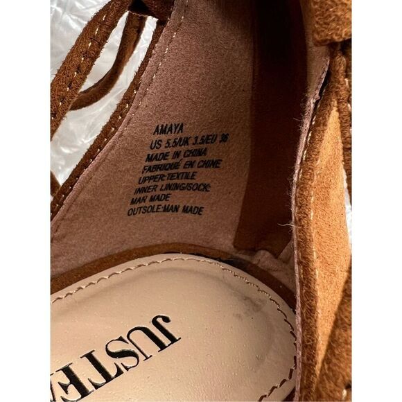 Just fab amaya flat sandals cognac - Picture 4 of 8